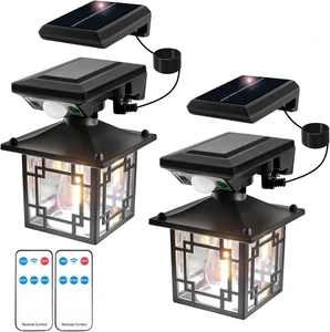 2 Piezas Lámpara Solar Lámpara Solar con Detector de Movimiento LED Exterior Proyector de Inundación - Imagen 1 de 9