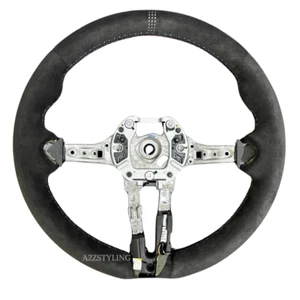 BMW M SPORT F SERIES F30 F32 F34 F36 F20 F16 F15 HEATED ALCANTARA STEERING WHEEL - Picture 1 of 13