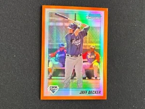 Jaff Decker 2010 Bowman Chrome ORANGE Refractor SSP San Diego Padres 5/25 A73 - Picture 1 of 2