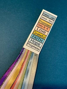 2 Studie mehrseitig Bibelvers Gebetstagebuch farbcodiert Buch Marker Band - Bild 1 von 3