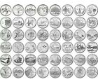 US 1999-2008 50 State Quarters Complete Set - P/D Mix - 50 Coin Set