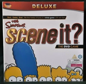 SCREEN LIFE GAMES THE SIMPSONS SCENE IT DELUXE EDITION BOARD GAME COMPLETE VGC - Picture 1 of 4