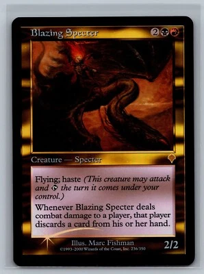 Magic The Gathering Invasion Blazing Specter #236/350 Foil MTG TCG CCG - Image 1 of 2