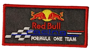 Redbull Energy Drink Red Formula One F1 Racing Team 4in Patch Iron / Sew-On - Picture 1 of 3