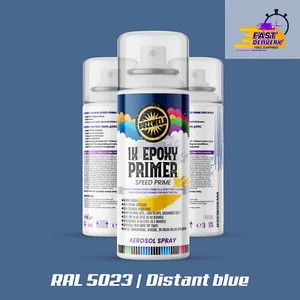 1K EPOXY PRIMER AEROSOL 400ML Buzzweld RAL 5023 Distant Blue - Picture 1 of 1