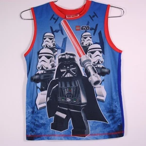 Lego Star Wars Shirts Kids Sz 10/12 Blue Tank Top Tee Graphic - Picture 1 of 10