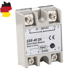 DC3-32V bis AC 24-380V SSR-40DA 40A Solid State Relais Modul 250V Für Arduino - Bild 1 von 9