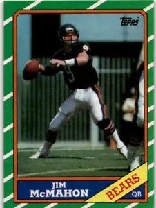 1986 TOPPS JIM McMAHON #10 CHICAGO BEARS FOOTBALL CARD - Picture 1 of 2