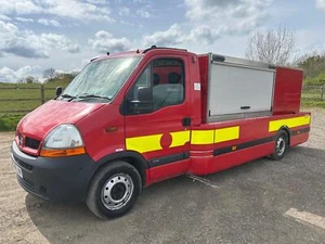 RENAULT MASTER NETRAS, 23000M, EX FIRE BRIGADE,HOOK LOADER,CONTAINER,MOTORBIKE - Picture 1 of 17