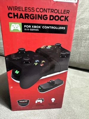 Monster Wireless Controller Charging Dock for Xbox X-Series Controllers NEW  - Image 1 of 4