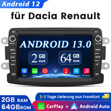 Produktbild - 2+64GB Android13 Autoradio Für Dacia Duster Logan Dokker Lodgy Renault GPS Navi