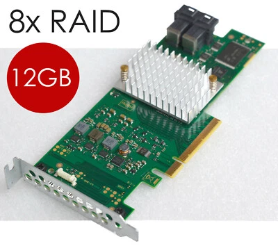 FSC 12Gb/s PCIe x8 SAS SATA RAID Controller A3C40174126 Low Profile CP400i V137 - Image 1 of 4