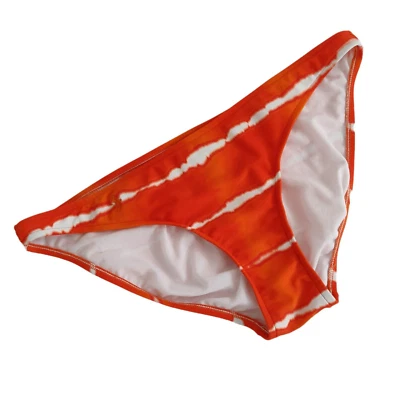 Ralph Lauren Tie Dye Bikini Swimsuit Bottom Size Large Orange Embroidered Logo - Image 1 of 4