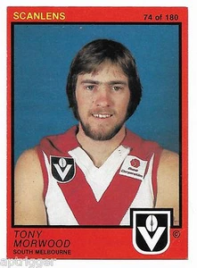 1982 Scanlens (74) Tony MORWOOD South Melbourne Excellent ++++ - Picture 1 of 1