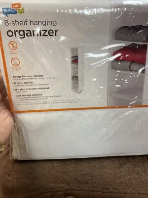 8-Shelf Closet Organizer 12×54 Honey Can Do Shoe/Clothing Organizer New - Image 1 of 4