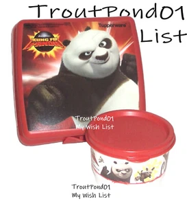 Juego de tazas de bocadillos Tupperware Sandwich Keeper estilo original OG Kung Fu Panda - Imagen 1 de 2