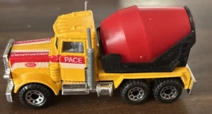MATCHBOX PETERBILT CEMENT MIXER TRUCK PACE YELLOW TRUCK 1981 - Picture 1 of 1