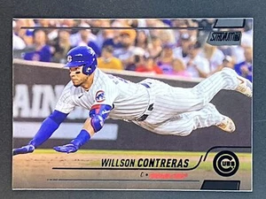 WILLSON CONTRERAS 2022 Stadium Club Lámina Negra Paralelo #136 Chicago Cubs - Imagen 1 de 2