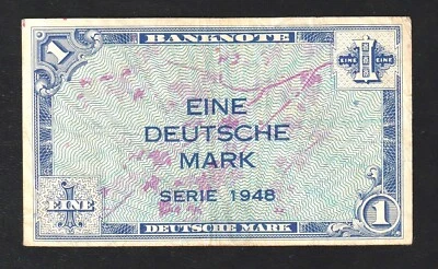 Germany Federal Republic:P-2,1 Mark,1948 * Early Issue * VF+ * - Image 1 of 2