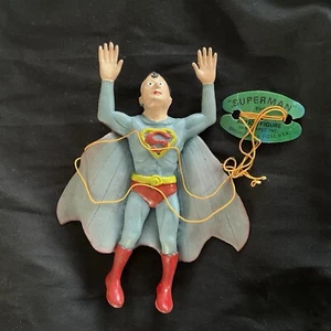 Superman Ben Cooper 1973 Rubber Jiggler Vintage Figure W/ Tag Original - Picture 1 of 3