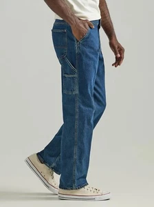 Lee Men's Carpenter Jeans Legendary Workwear Dark Blue Color All Sizes Colton - Picture 1 of 9