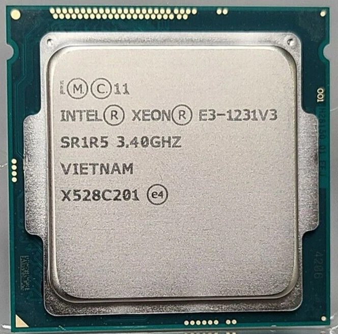 Intel Xeon Processor CPU SR1R5 E3-1231 v3 8MB L3 Cache 3.40 GHz 4 Quad Core 80w - Image 1 of 1