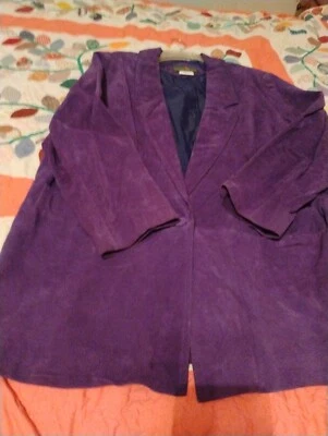 Purple Suede Blazer  - Image 1 of 4