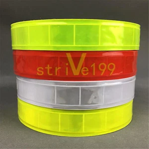 NASTRO RIFLETTENTE lucido lime 6 M PVC materiale da cucire 9'x1" 6M=20 piedi - Foto 1 di 1