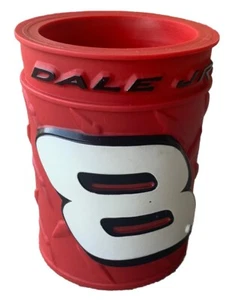 VINTAGE NASCAR Bottle/Can Coozie Dale Earnhardt Jr #8 2002 Red Rubber (SEC D) - Picture 1 of 3