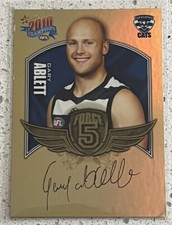 2010 Select AFL Champions Force 5 Signature Gold FFS31 Gary Ablett (Geelong)