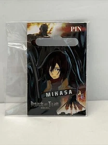 MIKASA Attack on Titan Mikasa Enamel Pin- by Funimation - NEW on card - Picture 1 of 4