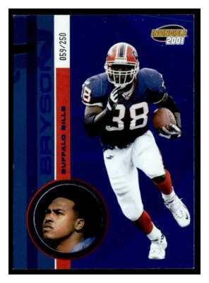 Shawn Bryson 2001 Pacific Invincible 23  SN250  Blue - Image 1 of 2