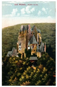 Vintage Postcard Burg Eltz Castle Moselle River Germany Color View - Picture 1 of 4