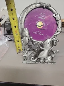 sunflower designs Pewter Halloween picture frame - Picture 1 of 6