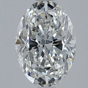 Cert. GIA 1.71 Carat Oval Cut Natural Mined Diamond Loose F color SI1 clarity - Picture 1 of 2