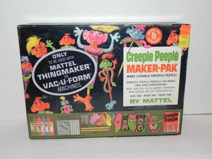 Mattel Thing Maker ~ CREEPY PEEPLE Maker-Pak Set von 1965 mit schöner orig Box - Bild 1 von 15