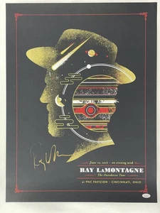 RAY LAMONTAGNE SIGNED AUTOGRAPH 19X25 CONCERT TOUR POSTER CINCINNATI 6/10/16 JSA - Picture 1 of 2