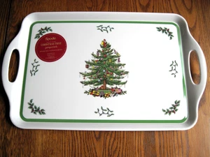Pimpernel Spode Large Melamine Handled Tray Christmas Tree Pattern - Picture 1 of 9