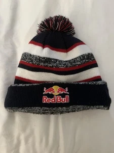 Red Bull New Era Athlete Only Beanie Blue White Used - Picture 1 of 6