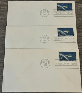 Lot of 3 - 1962 Project Mercury First Day Issue Envelopes -Cape Canaveral Stamp - Picture 1 of 2