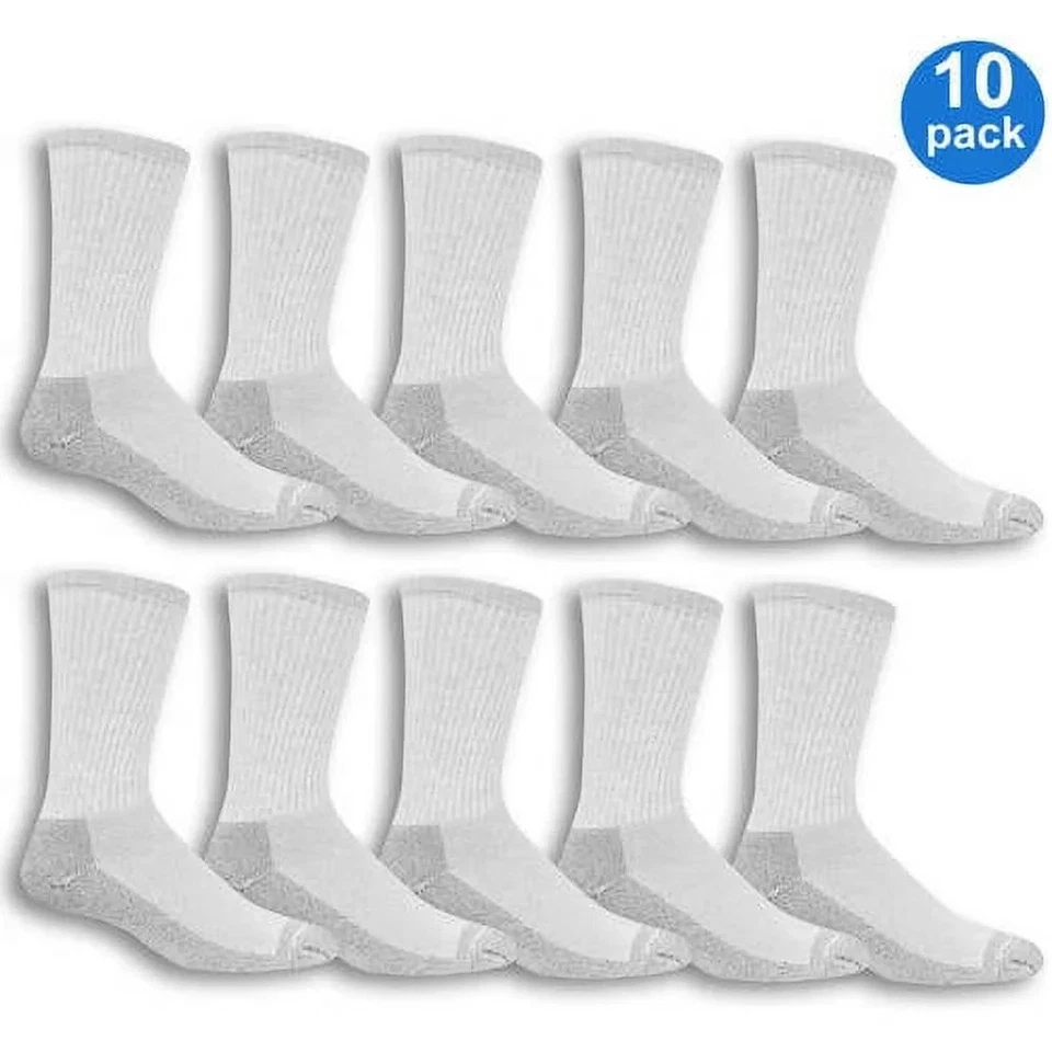 Fruit of the Loom Men's Workgear Crew Sock 10-Pack - Imagem 1 de 1