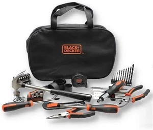BLACK+DECKER 65 Pezzi Set di Attrezzi per Riparazione Casa con Borsa Attrezzi - Foto 1 di 12