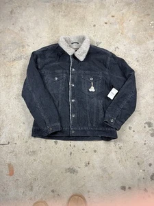 Y2K Arizona Giacca Denim Nera Foderata Sherpa Vintage Like Levi’s  - Foto 1 di 7