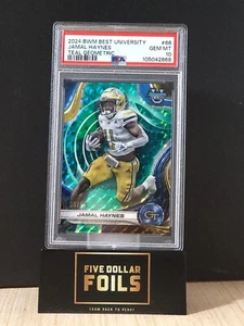 2024 Bowman Best U Jamal Haynes #66 Teal Geometric 08/15 PSA 10 - Picture 1 of 2