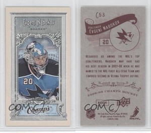 2008-09 Upper Deck Champ's 1923-24 Design Minis Red Back Evgeni Nabokov #C53