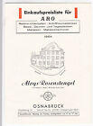 Cennik Cennik zakupów do łóżek ARO 1964 Aloys Rosestegel Osnabrück