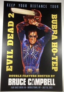 BRUCE CAMPBELL 2021 NY Live 12x18 Evil Dead 2 / Bubba Ho-Tep Mash-up POSTER ASH - Picture 1 of 1