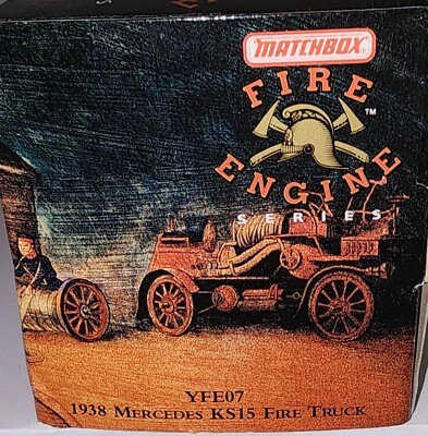 Matchbox Models of Yesteryear 1938 Mercedes KS15 Fire Truck YFE07 - Image 1 of 4