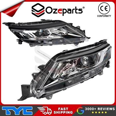 TYC Pair LH+RH Head Light Front Lamp (No LED) For Mitsubishi Triton MR Ute 18~23 - Image 1 of 4