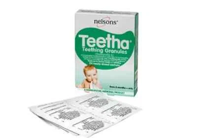 Nelsons Baby Teetha Teething Granules 24Ready-Dosed Sachets A Homeopathic Remedy - Image 1 of 3